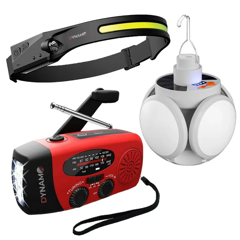 DYNAMO™ Notfallset — 4 Geräte für den Blackout